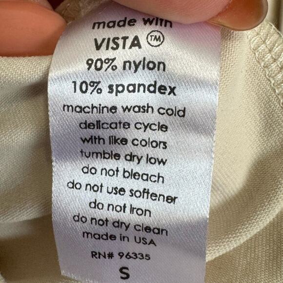 Susana Monaco Square Neck Cutout Dress Bodycon Long Sleeves Cream Size Small - Picture 10 of 12